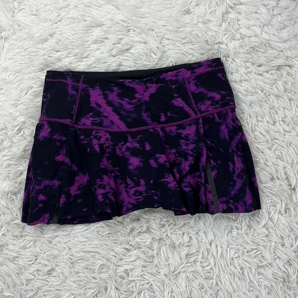 Lululemon Hit Your Stride Skirt Breezie Regal Plum Black / Black